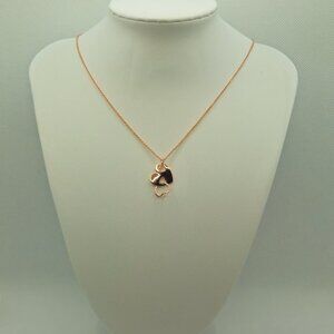 18k Rose Gold Over‎ Copper Pendant With Chain NWOT